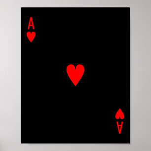 Póster Disfraces de Halloween de Ace of Hearts Deck of Ca