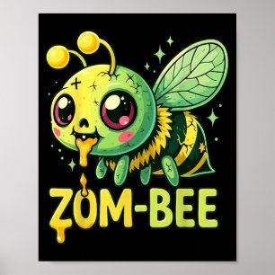Póster Disfraces de Halloween de Bebé Abeja Espeluznante 