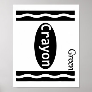 Póster Disfraces de Halloween de Green-Crayon Niños Chica