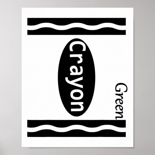 Póster Disfraces de Halloween de Green-Crayon Niños Chica (Frente)