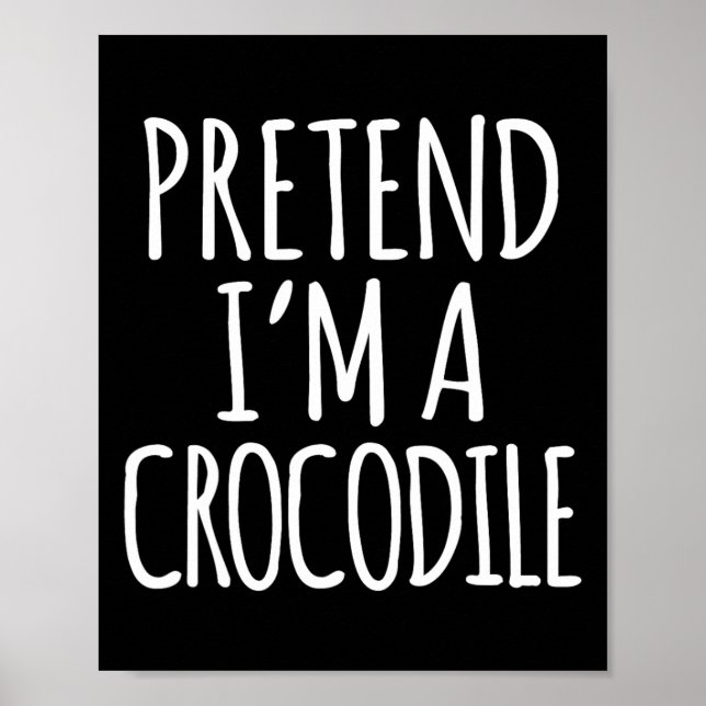 Póster Disfraces de Halloween perezosos - Pretende Que So (Frente)