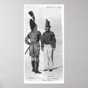 Póster Disfraces de infantes de marina de Francia de 1804