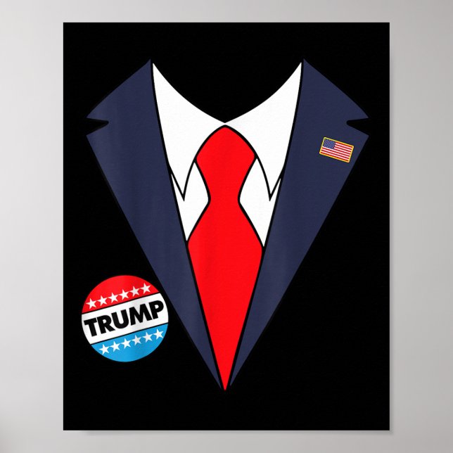 Póster Disfraces divertidos de Donald Trump (Frente)