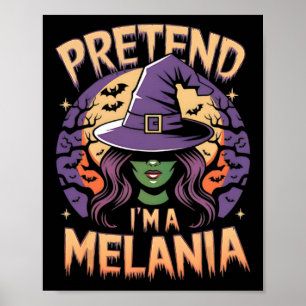 Póster Disfraces fáciles de Halloween Pretendo ser Melani