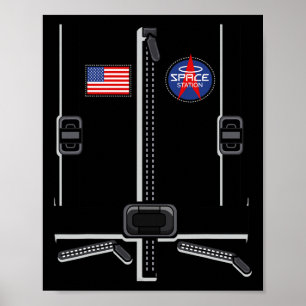 Póster Disfraz de astronauta para niños hombres ropa espa