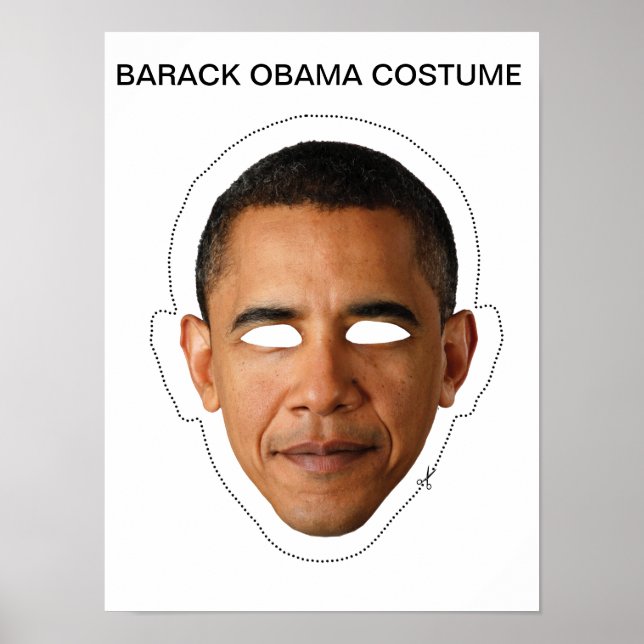 Póster Disfraz de Barack Obama (Frente)