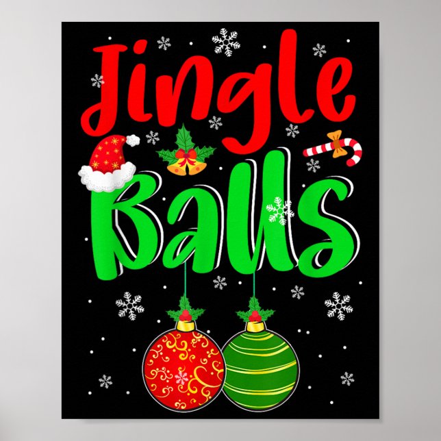 Póster Disfraz de broma divertida de Navidad Jingle para  (Frente)