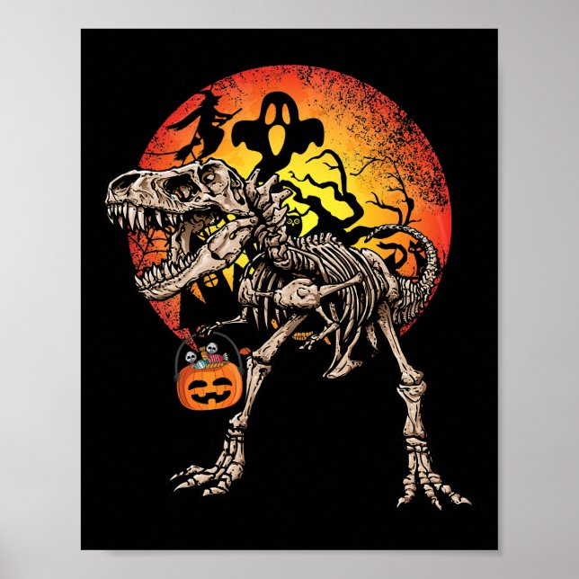 Póster Disfraz de calabaza de Halloween (Frente)