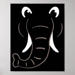 Póster Disfraz de Cara de Elefante Regalo Fácil de Disfra