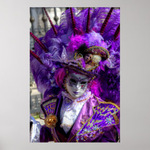 Póster Disfraz de Carnaval, Venecia
