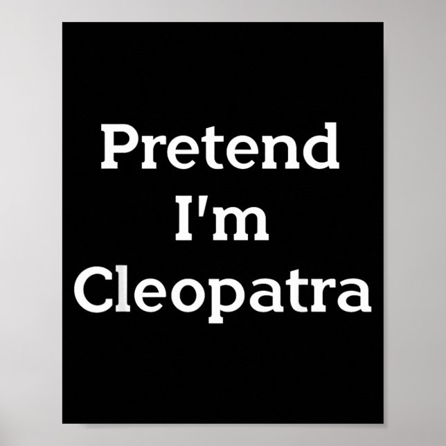 Póster disfraz de Cleopatra divertido fiesta egipcio (Frente)