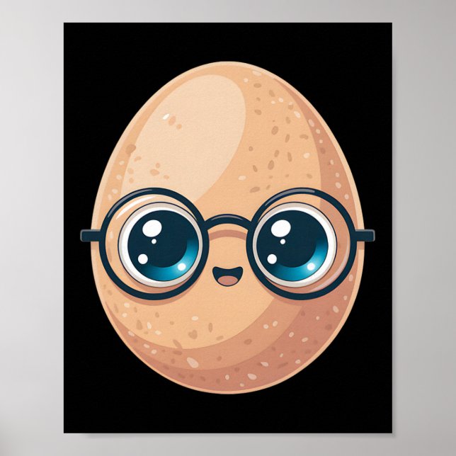 Póster Disfraz de comida divertida de huevo bueno para pr (Frente)