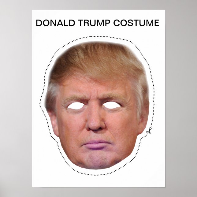 Póster Disfraz de Donald Trump (Frente)