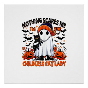 Póster Disfraz de fantasma espeluznante de Halloween para