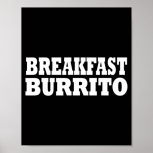 Póster Disfraz de fiesta de burrito de desayuno para Hall