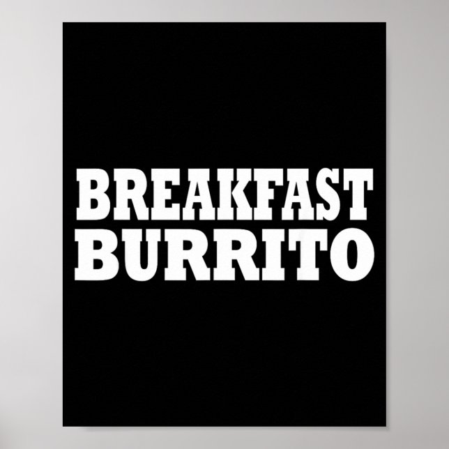 Póster Disfraz de fiesta de burrito de desayuno para Hall (Frente)