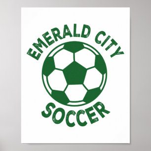Póster Disfraz de fútbol de la ciudad esmeralda del mago