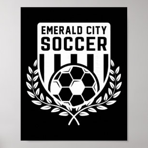 Póster Disfraz de fútbol de la ciudad esmeralda del mago