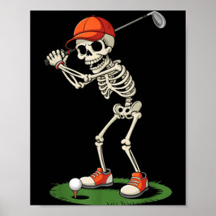 Póster Disfraz de Golf de Esqueleto para Halloween Divert