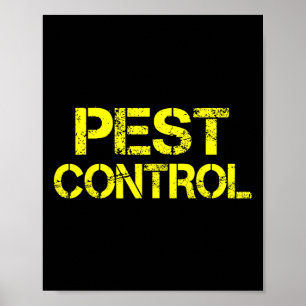 Póster Disfraz de Halloween con exterminador de control d