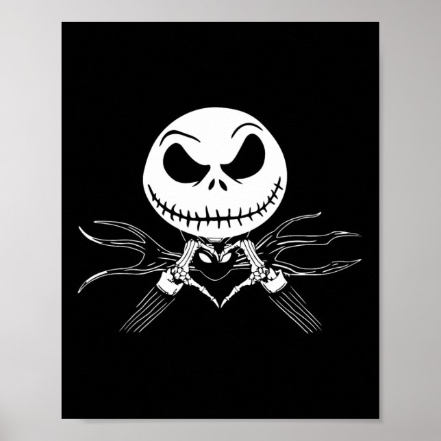 Póster Disfraz de Halloween con hondo Rótulo de corazón d (Frente)