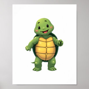 Póster Disfraz de Halloween con tortuga sin cabeza de Gua