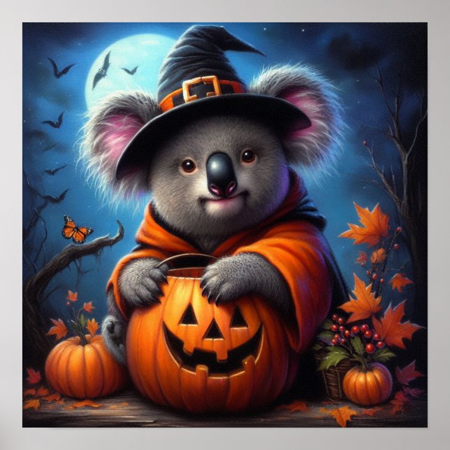 Póster Disfraz de Halloween de Koala (Frente)