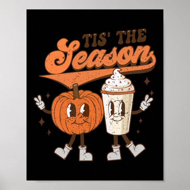 Póster Disfraz De Halloween De La Calabaza Caída Esta Tem (Frente)