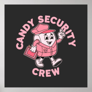 Póster Disfraz de Halloween de la tripulación de Candy Se