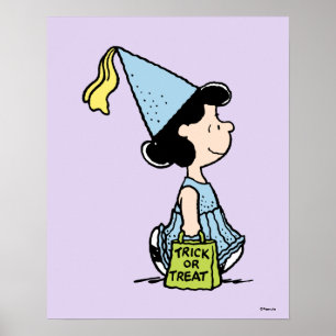 Póster Disfraz de Halloween de Lucy Princesa de Peanuts