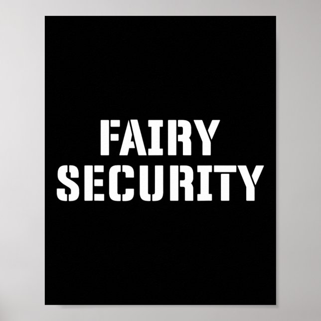 Póster Disfraz De Halloween De Seguridad De Hadas Para Pa (Frente)