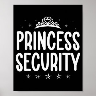 Póster Disfraz de Halloween de seguridad de princesa para