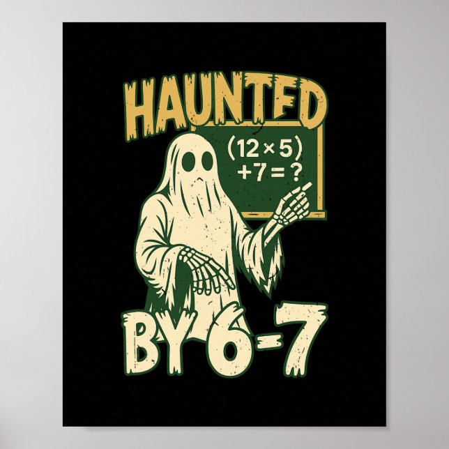 Póster Disfraz de Halloween Embrujado  (Frente)