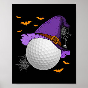 Póster Disfraz de Halloween espeluznante de sombrero de b
