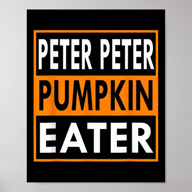 Póster disfraz de Halloween Peter Pumpkin Eater _1  (Frente)