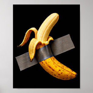 Póster Disfraz de Halloween Plátano Pelado Divertido Cint
