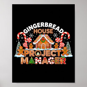 Póster Disfraz de hombre de jengibre, proyecto de casa de