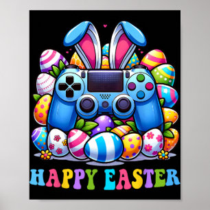 Póster Disfraz de huevos de conejo de videojuegos día de