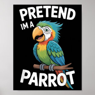 Póster Disfraz de loro