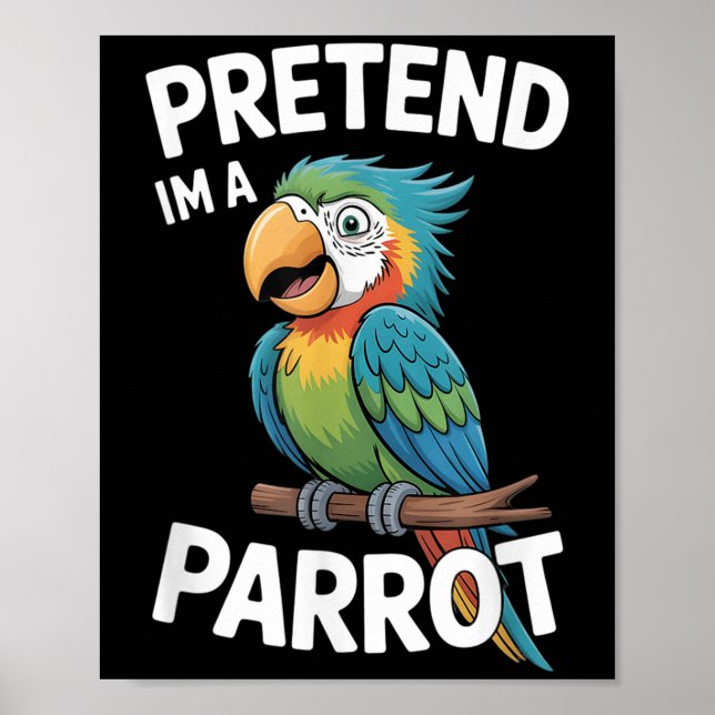 Póster Disfraz de loro (Frente)