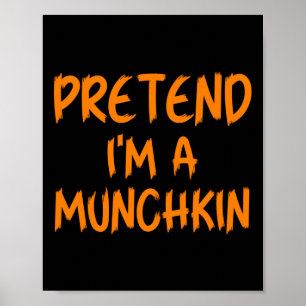 Póster Disfraz de Munchkin para fingir Halloween Niños Pe