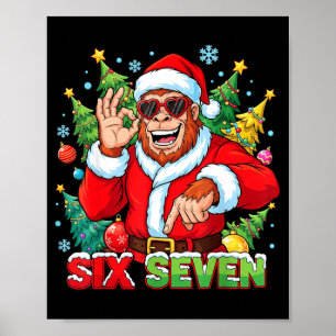 Póster Disfraz de Navidad Sasquatch 67 Bigfoot Seis Siete