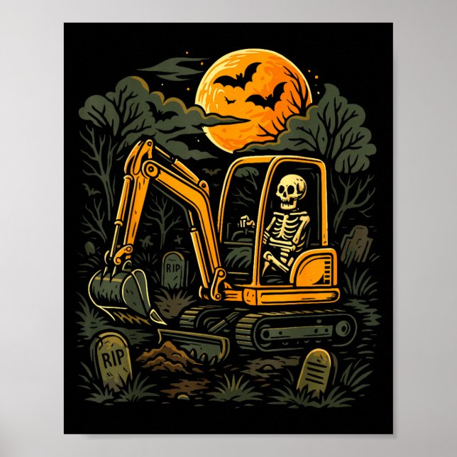 Póster disfraz de obrero de construcción de Halloween niñ (Frente)