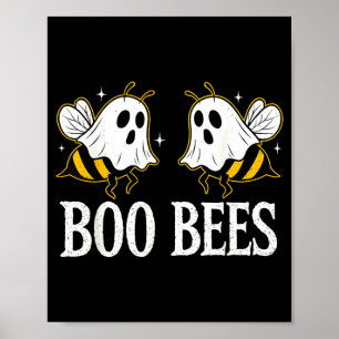 Póster Disfraz de pareja de abejas Boo divertido para muj