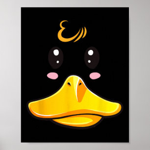 Póster Disfraz de pato cúbito de goma Ducky Face Hallowee