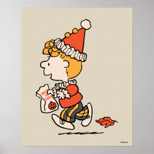 Póster Disfraz de payaso de Sally para Halloween de Peanu