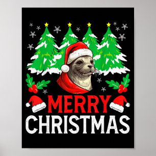 Póster Disfraz de pijama de Navidad de foca Baikal para H