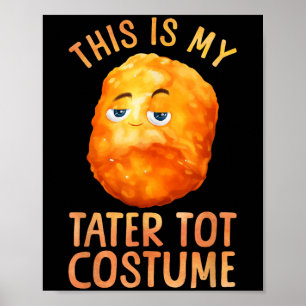 Póster Disfraz De Tater Tot Para Hombres Mujeres Niños Pe