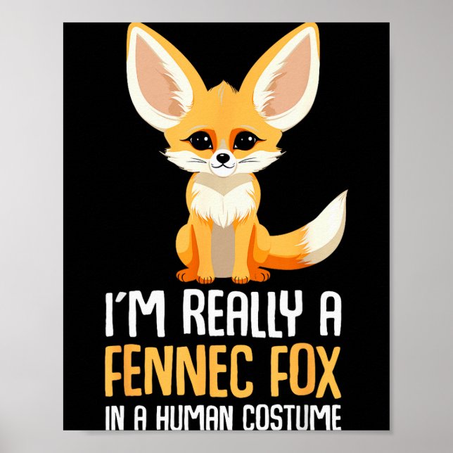 Póster Disfraz de zorro fennec chicas zorro  (Frente)