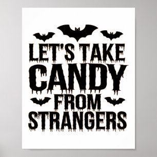 Póster Disfraz divertida de Halloween nos lleva a Candy d